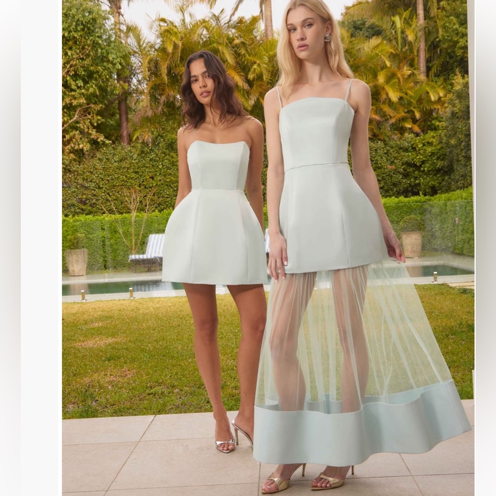 Elliatt Marcella Strapless Gown Color: Sea Green small